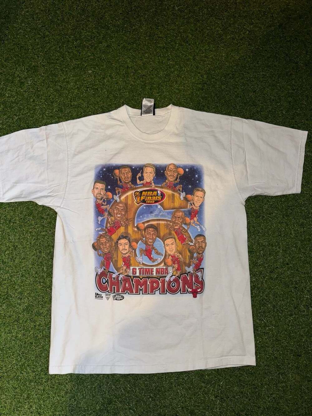 Pro Player Chicago Bulls 1998 NBA Finals 6 Time Champions T-Shirt Large